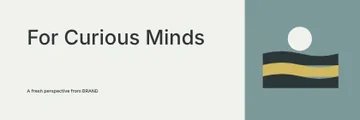 For Curious Minds · Linework banner template