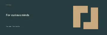 For Curious Minds · Contour 2 banner template