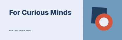 For Curious Minds · Contour banner template