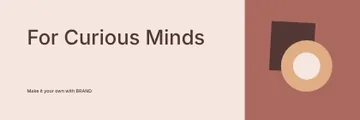For Curious Minds · Orbit banner template