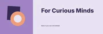 For Curious Minds · Stencil banner template