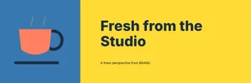 Fresh from the Studio · Stencil banner template