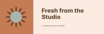 Fresh from the Studio · Spectrum 2 banner template