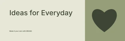 Ideas for Everyday · Linework banner template