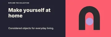 Make yourself at home · Bold banner template