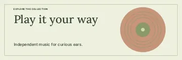 Play it your way · Botanical banner template