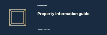 Property information guide · Left illustration banner template