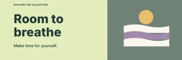 Room to breathe · Geometric banner template