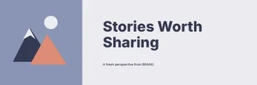 Stories Worth Sharing · Modern banner template