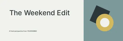 The Weekend Edit · Linework 2 banner template