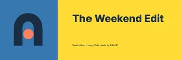 The Weekend Edit · Duotone 2 banner template