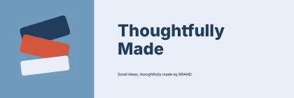 Thoughtfully Made · Modern banner template