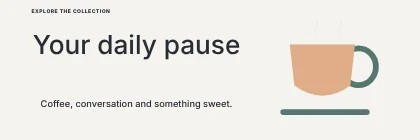 Your daily pause · Minimal banner template