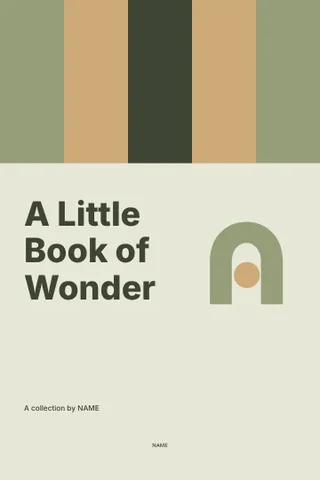 A Little Book of Wonder · Spectrum book cover template