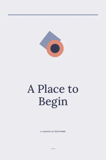A Place to Begin · Classic 3 book cover template