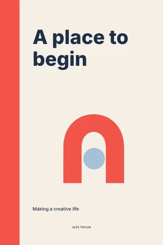 A place to begin · Swiss book cover template
