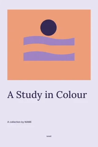 A Study in Colour · Gallery book cover template
