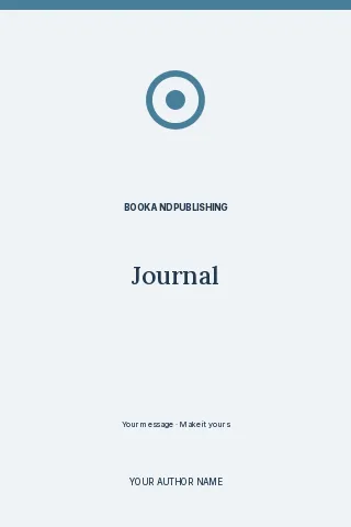 Journal · Contemporary masthead book cover template