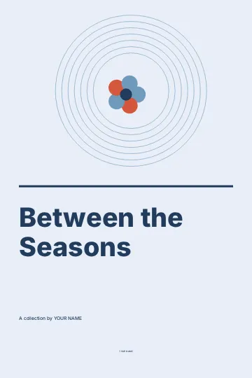 Between the Seasons · Contour book cover template