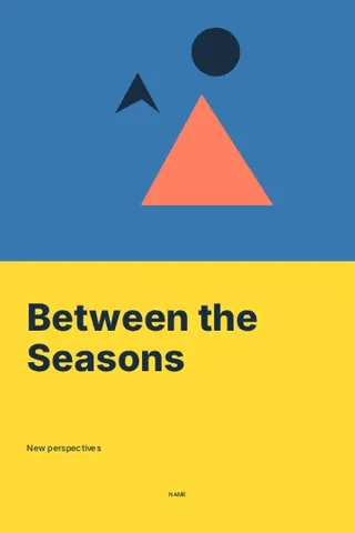 Between the Seasons · Duotone book cover template