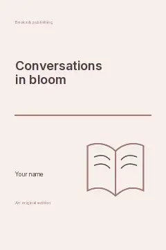 Conversations in Bloom · Spectrum book cover template