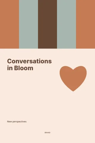 Conversations in Bloom · Spectrum book cover template