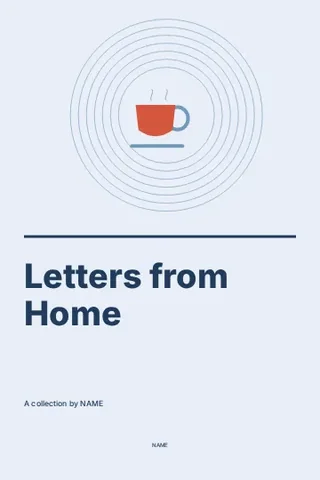 Letters from Home · Contour 2 book cover template