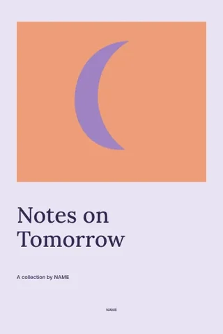 Notes on Tomorrow · Gallery book cover template