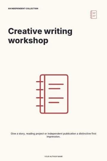 Creative writing workshop · Spotlight book cover template
