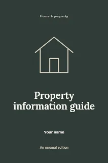 Property information guide · Framed book cover template