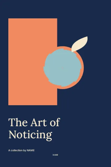 The Art of Noticing · Studio book cover template