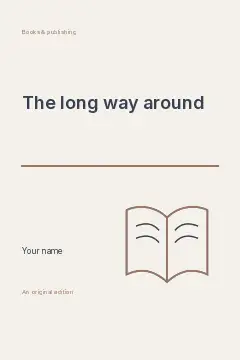 The Long Way Around · Medallion book cover template