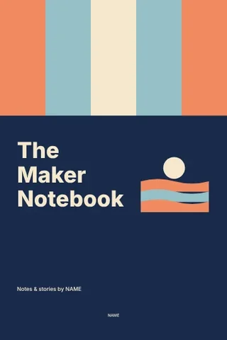 The Maker Notebook · Spectrum book cover template