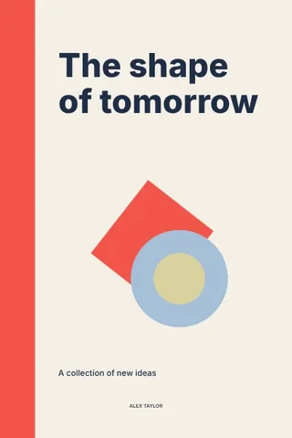 The shape of tomorrow · Swiss book cover template