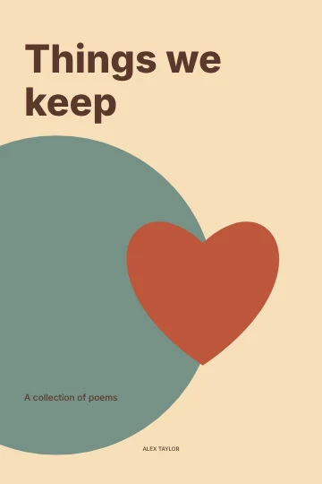 Things we keep · Retro book cover template