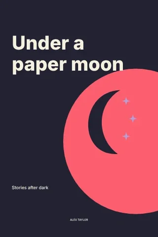 Under a paper moon · Bold book cover template