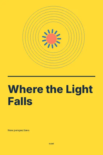 Where the Light Falls · Contour book cover template