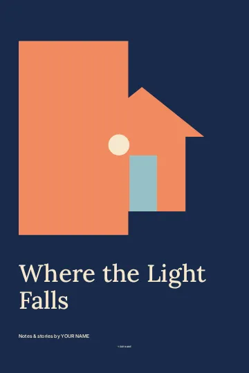 Where the Light Falls · Studio book cover template