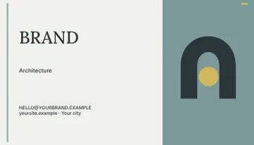 Architecture · Linework business card template