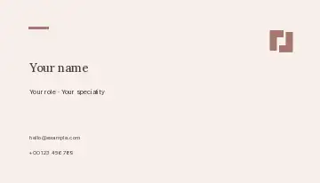 Coffee & conversation · Typographic 2 business card template
