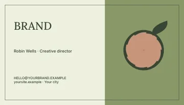 Design · Botanical business card template