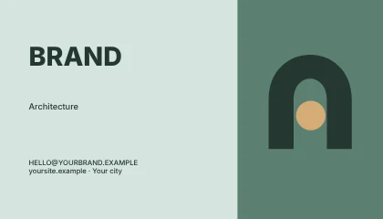 Architecture · Frame business card template