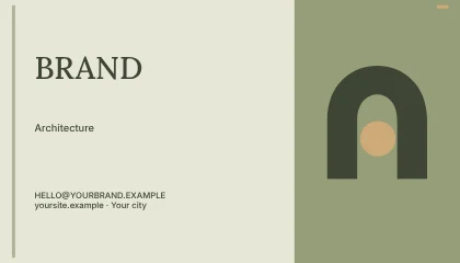 Architecture · Linework 2 business card template