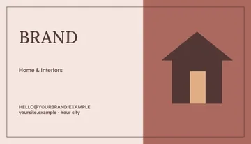 Home & interiors · Stencil business card template