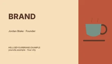 Coffee · Retro business card template