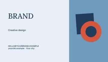 Creative design · Contour 3 business card template