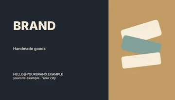 Handmade goods · Frame business card template