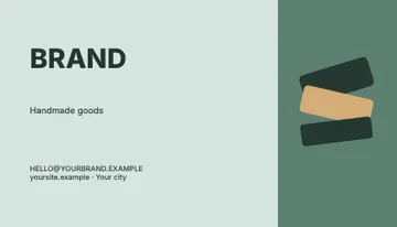 Handmade goods · Orbit 2 business card template