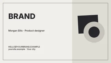Design · Monochrome 2 business card template