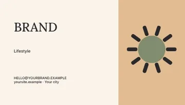 Lifestyle · Contour business card template
